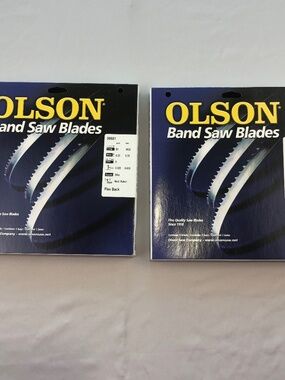 2 NIB - Olson Flex Back Band Saw Blade 80" inch, 1/4" wide, 6 TPI, 0.025 thick